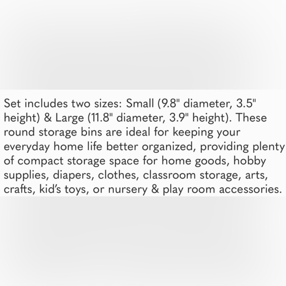 2 pack Cotton Rope Baskets - Picture 2 of 6